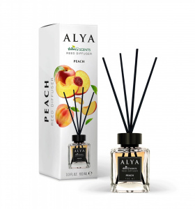 Odorizant camera cu betisoare cu aroma de Peach, ALYA 100 ML
