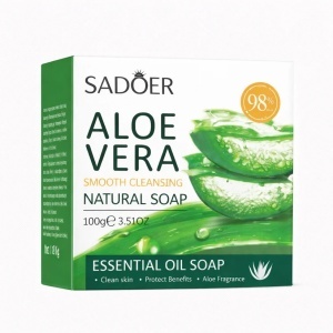 Săpun SADOER cu Aloe Vera 100g – Curățare Delicată și Hidratare