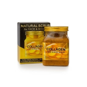 Scrub WOKALI pentru față și corp Collagen 500ml