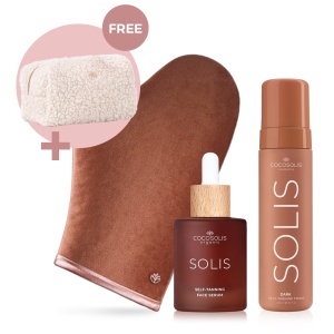 COCOSOLIS SOLIS DARK SELF TANNING SPUMA + FACE SERUM + PREMIUM SELF-TANNING MANUSA
