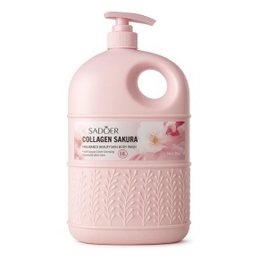 Gel de Duș SADOER Collagen Sakura – Parfumat, cu Colagen și Flori de Cireș, 2 kg