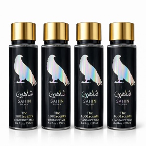 Pachet Promo 4x Body Mist Sahin Silver 250ml – Parfum Masculin Fresh Elegant