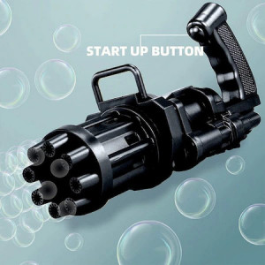 Pistol de facut baloane cu baterii, Gatling Bubble Gun, 20 cm, Baloane de sapun - Img 2