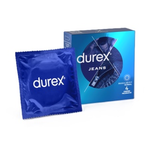 Prezervative Durex Jeans 4 bucăți – Confort și Protecție Zilnică - Img 1