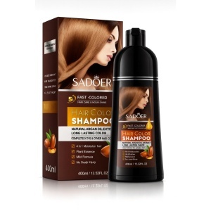 SADOER Șampon Nuanțator Maro cu Ulei de Argan 400ml