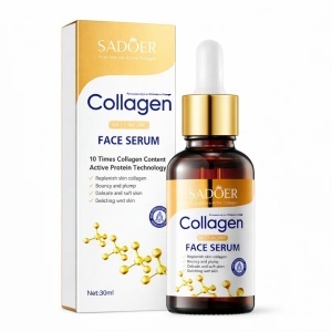Ser Facial Anti-Îmbătrânire cu Colagen SADOER 30ml – Hidratare și Fermitate