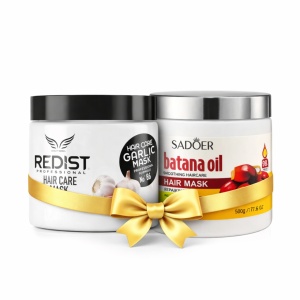 Set 2 Măști Păr – Redist Usturoi 475ml + Batana Oil 500g
