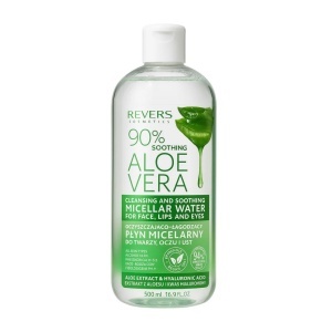 Apă micelară calmantă cu Aloe Vera 90% – REVERS COSMETICS (500 ml)