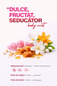 Body Mist Madeira Bouquet Soul of Scents 180ml – Spray Parfumat Fruity & Ambery - Img 3