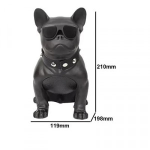 Boxa Portabila Bulldog NEGRU Cu Bluetooth CH M11M Cititor USB Card Radio si microfon - Img 2