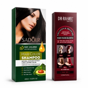 Pachet Promo Color Fusion – Șampoane Nuanțatoare SADOER Black + DR.RASHEL Wine Red