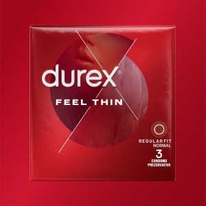 Prezervative Durex Feel Thin 3 bucăți – Ultra Subțiri pentru Confort Natural - Img 2