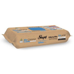 Șervețele Umede Biodegradabile Sleepy Bio Easy Clean Sea Salt & Sea Weed 3XLarge, 50 buc - Img 1