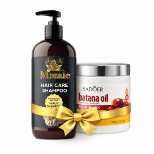 Set Șampon Mozaic Usturoi 1000ml + Mască Sadoer Batana Oil 500g
