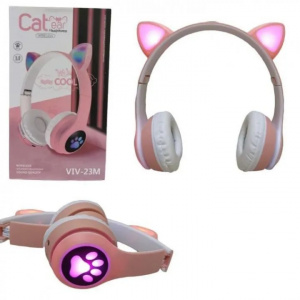 Casti audio Cat Ear Viv 23m, pentru copii cu urechiuse luminoase - Img 2