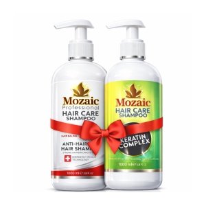 Mozaic Strength & Smooth Duo – Șampon cu Biotină + Keratin Complex 1000ml