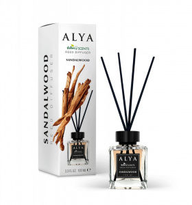 Odorizant camera cu betisoare cu aroma de Sandalwood, ALYA 100 ML