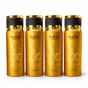 Pachet 4x Body Mist 100 Millions Verona Collection 200ml – Parfum Masculin Dulce & Luxury