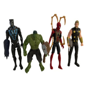 Set 4 figurine tip Avengers cu arme H15 cm ,multicolor - Img 3