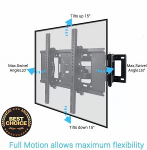 Suport TV perete pentru diagonale 26"-55", max 32 kg - Img 6