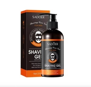 Gel de Ras SADOER pentru Bărbați cu Aloe Vera – Smooth Shave, 210 g