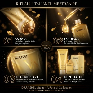 Pachet Promo Retinol Gold Renewal – Rutina Anti-Aging Completă DR.RASHEL - Img 3