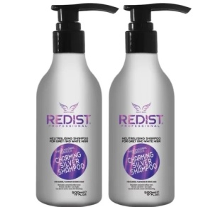 Set 2 x Sampon Nuantator Gri Pentru Par Blond, Redist Professional, 500 Ml