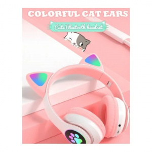 Casti audio Cat Ear Viv 23m, pentru copii cu urechiuse luminoase - Img 3