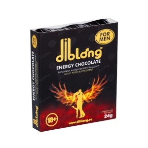 Diblong Energy Chocolate For Men - supliment alimentar pentru bărbați pe bază de ciocolată, cu plante care susțin sănătatea sexuală și funcția erectilă, 24g - Img 4