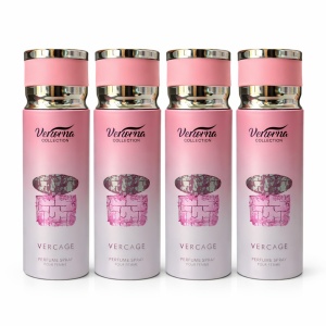 Pachet 4x Body Mist Vercage Verona Collection 250ml – Parfum Elegant & Dulce pentru Femei