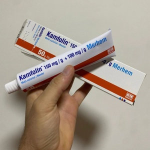 Pachet 5 x Crema Antiinflamatoare Kamfolin 150mg/g+100 mg/g Merhem - Img 3