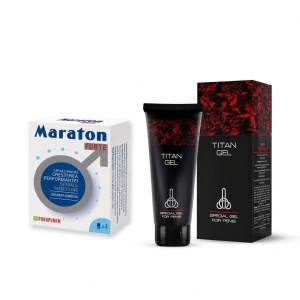 Pachet Maraton Forte + Titan Gel – Supliment Alimentar și Gel pentru Îngrijire Intimă Masculină