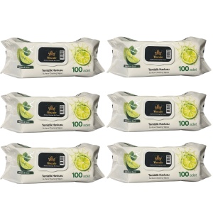 Pachet Mega Fresh Citrus – 6x Șervețele Umede Mozaic cu Lămâie 100 buc
