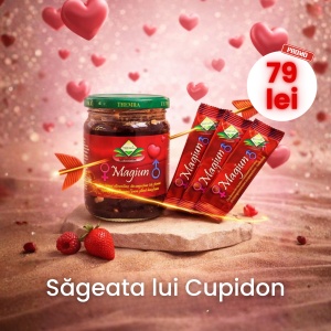 Pachet Săgeata lui Cupidon – 1 borcan Magiun + 3 Plicuri Themra