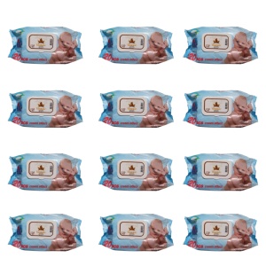 Pachet Super Econom 12x Șervețele Umede Mozaic Cream Effect 120 buc pentru Bebeluși