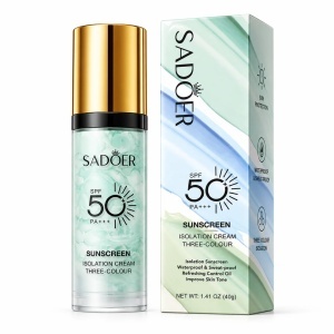 SADOER SUNSCREEN ISOLATION CREAM THREE-COLOUR SPF 50+ PA+++ 40