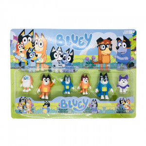 Set 6 Figurine Bluey, +3ani, multicolor 5-7 cm - Img 2