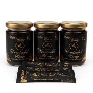 Set de 3 magiun-uri/miere Wonderful Honey , 230 grame , premium
