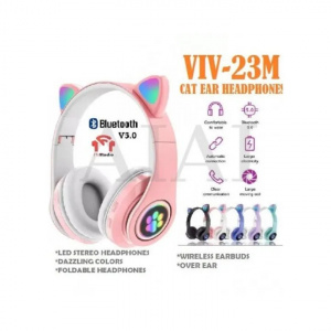 Casti audio Cat Ear Viv 23m, pentru copii cu urechiuse luminoase - Img 4