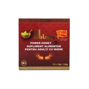 Diblong Power Honey – Miere Premium cu Plante, 12 Plicuri x 10g - 1 cutie - Img 8