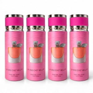 Pachet 4x Body Mist La Vaid East Bellah Verona Collection 200ml – Parfum Damă Dulce & Elegant