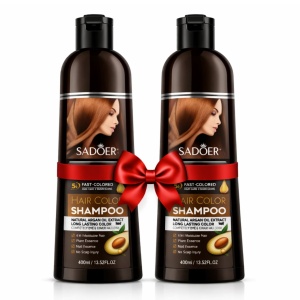 Pachet Promo SADOER Șampon Nuanțator Maro – 2×400ml