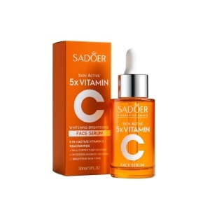 SADOER Ser Facial Skin Active 5x Vitamin C 30ml – Luminozitate & Hidratare Intensă - Img 2