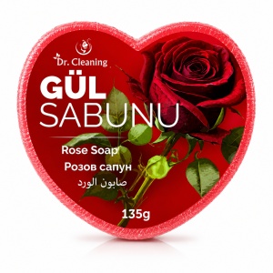 Săpun Parfumat cu burete 2 in 1 Dr. Cleaning în Formă de Inimă, 135g – Diverse Arome - Img 7