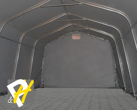 3,3X6 м Гараж / PVC 500 гр/кв.м, сив - Img 4