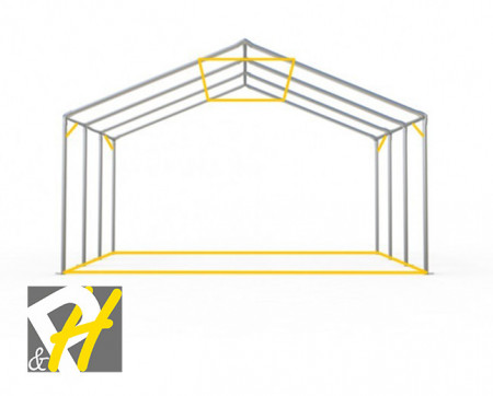 7X12 м Шатра / PROFESSIONAL XXL / PVC 550 гр/кв.м / Огнеустойчив - Img 5