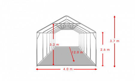 4X12 м Шатра / PROFESSIONAL XXL / PVC 550 гр/кв.м / Огнеустойчив - Img 4