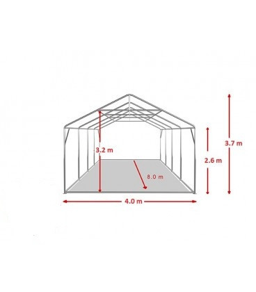 4X8 м Шатра / PROFESSIONAL XXL / PVC 550 гр/кв.м / Огнеустойчив - Img 3