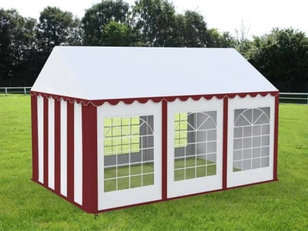 4X6 м Шатра / ECONOMY / PVC 500 гр/кв.м, червен