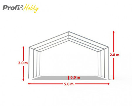 5X6 м Шатра / ECONOMY / PVC 500 гр/кв.м - Img 4